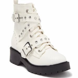 Gregor Motto Rhinestone Boots Size 9 NEW